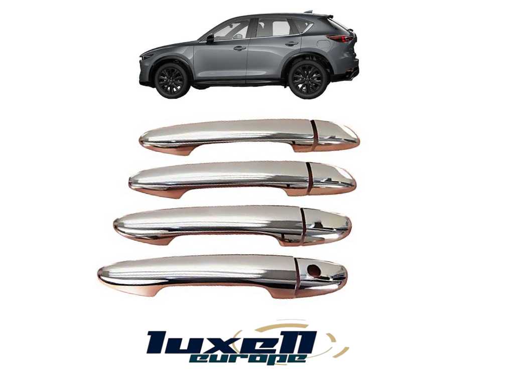 Fits Mazda CX3 / CX5 and Mazda 2-3-6 Series Chrome Exterior Door Handle Cover 8 Pcs 4 DOOR - Luxell Europe