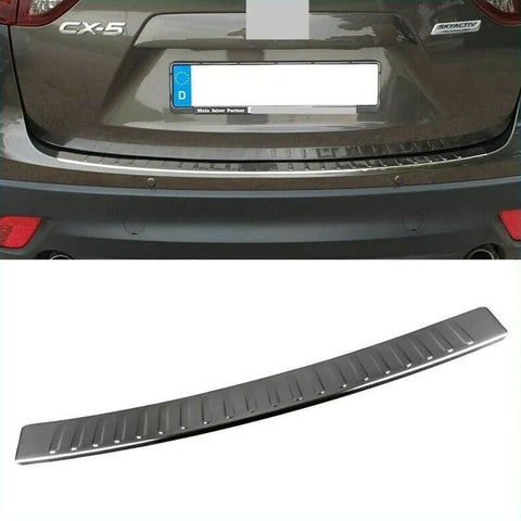 Fits Mazda CX5 2012-2016 Chrome Rear Bumper Protector Scratch Guard - Luxell Europe