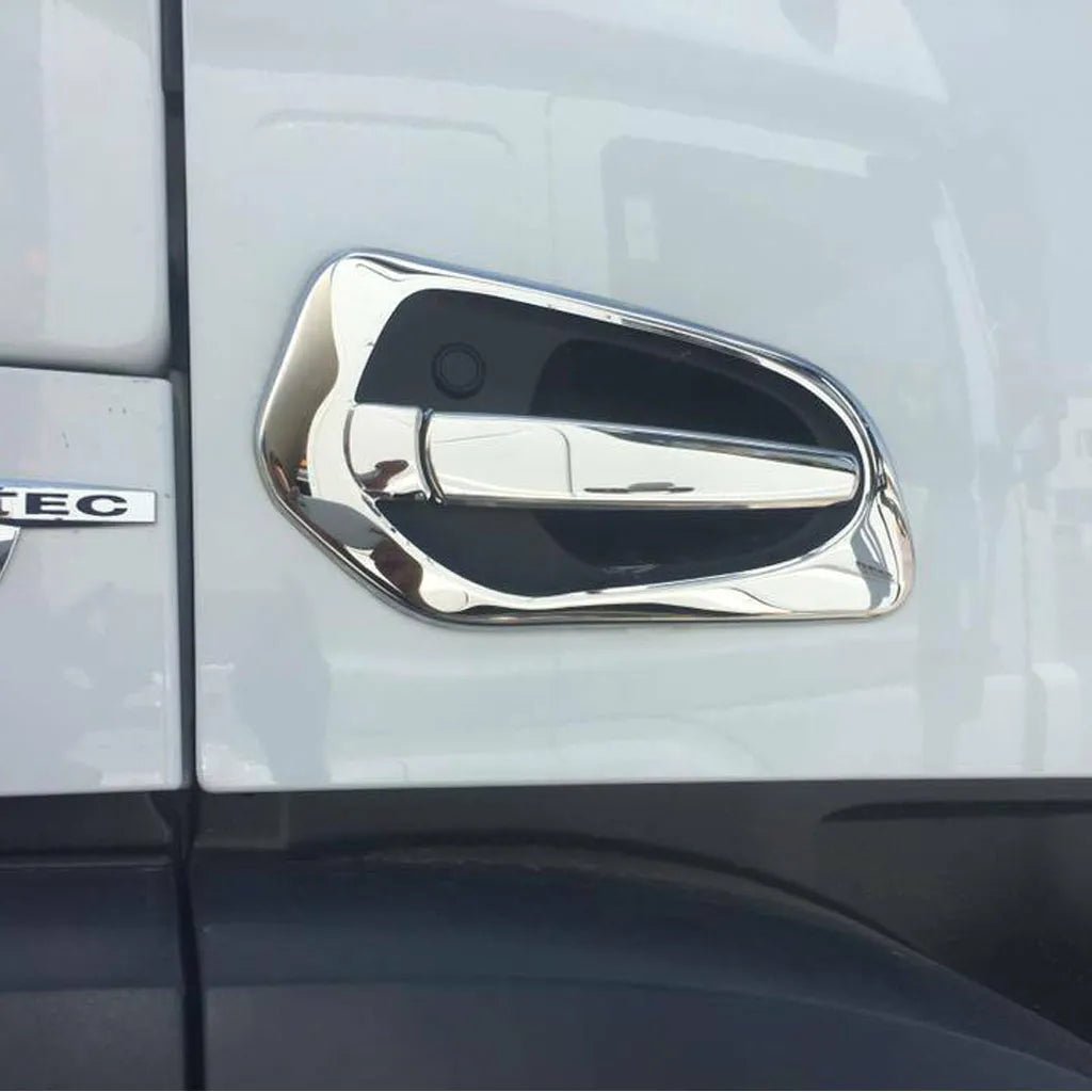 Fits Mercedes Actros MP4 2013-2018 Chrome Exterior Door Handle Cover 4 Pcs (2 DOOR) - Luxell Europe