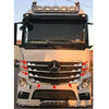 Fits Mercedes Actros MP4 2013 > Chrome Front Grille Trim Streamer 9 Pcs (Narrow Cabin) - Luxell Europe
