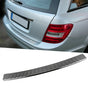 Fits Mercedes C Class ESTATE W204 S204 2007-2014 Chrome Rear Bumper Protector Scratch Guard - Luxell Europe