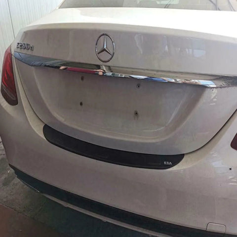 Fits Mercedes C Class W205 2014-2021 Rear Bumper Protector Scratch Guard - Luxell Europe