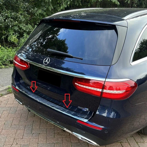 Fits Mercedes E Class S213 Estate 2016-2022 Rear Bumper Protector Scratch Guard - Luxell Europe