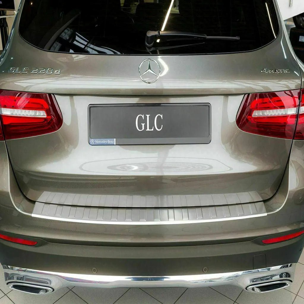 Fits Mercedes GLC X250 Coupe 2018-2021 Chrome Rear Bumper Protector Scratch Guard - Luxell Europe