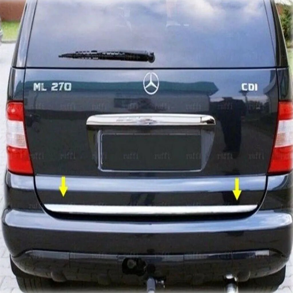 Fits Mercedes ML270 W163 1998-2005 Chrome Tailgate Boot Lid Trim Strip Streamer 1 Pcs - Luxell Europe