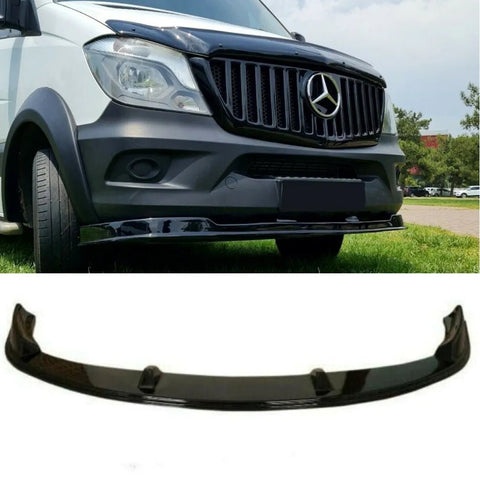Fits Mercedes Sprinter W906 2013-2017 Front Bumper Lower Splitter Lip Spoiler - Luxell Europe