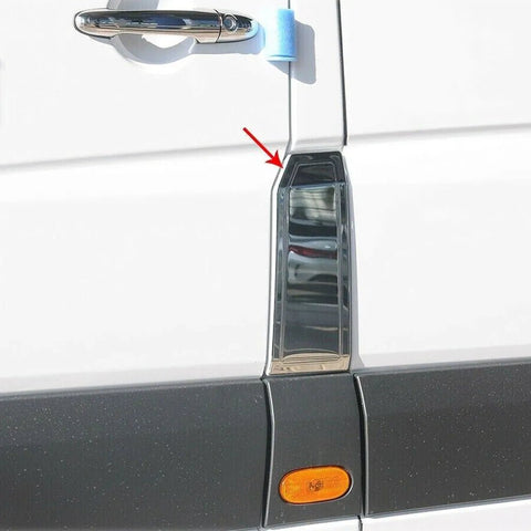 Fits Mercedes Sprinter W906 / VW Crafter 2006-2017 Chrome Fuel Tank Cap Flap Cover - Luxell Europe