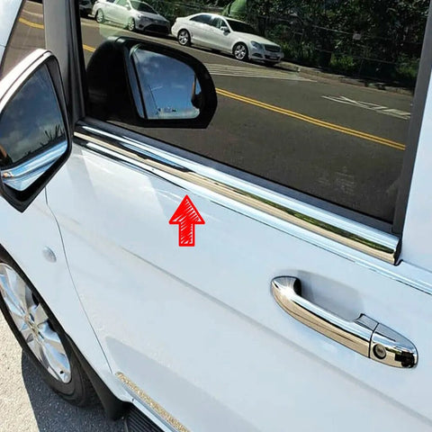 Fits Mercedes Vito Viano W447 2014-2021 Chrome Window Frame Sill Trim Strips Streamer 2 Pcs - Luxell Europe