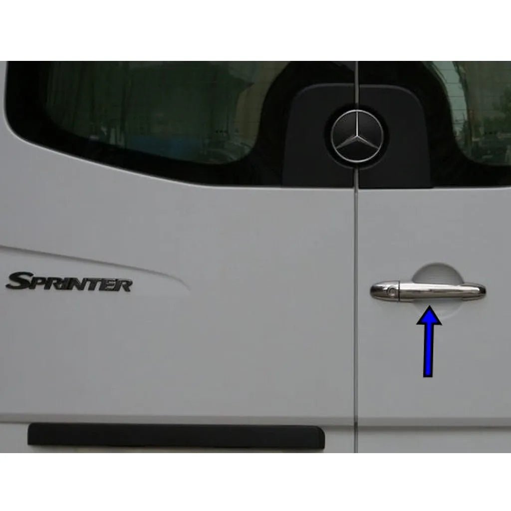 Fits Mercedes Vito W638 1996-2003 / Sprinter W901 and VW Volt 1998-2006 Chrome Exterior Door Handle Cover 4 Pcs - Luxell Europe