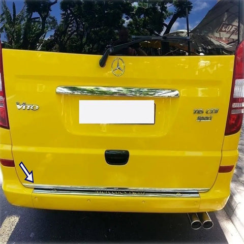 Fits Mercedes Vito W639 2003-2014 Chrome Tailgate Boot Lid Trim Strip Streamer 1 Pcs - Luxell Europe