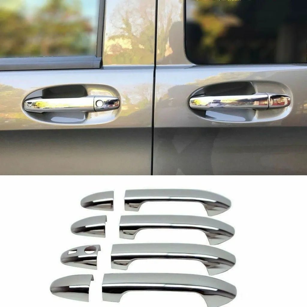 Fits Mercedes Vito W639 2014-2021 Sensor System Chrome Exterior Door Handle Cover 8 Pcs 4 DOOR - Luxell Europe
