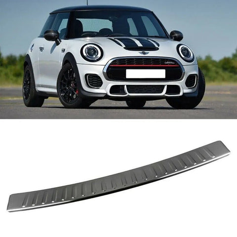 Fits Mini Cooper F56 2006-2013 Chrome Rear Bumper Protector Scratch Guard - Luxell Europe