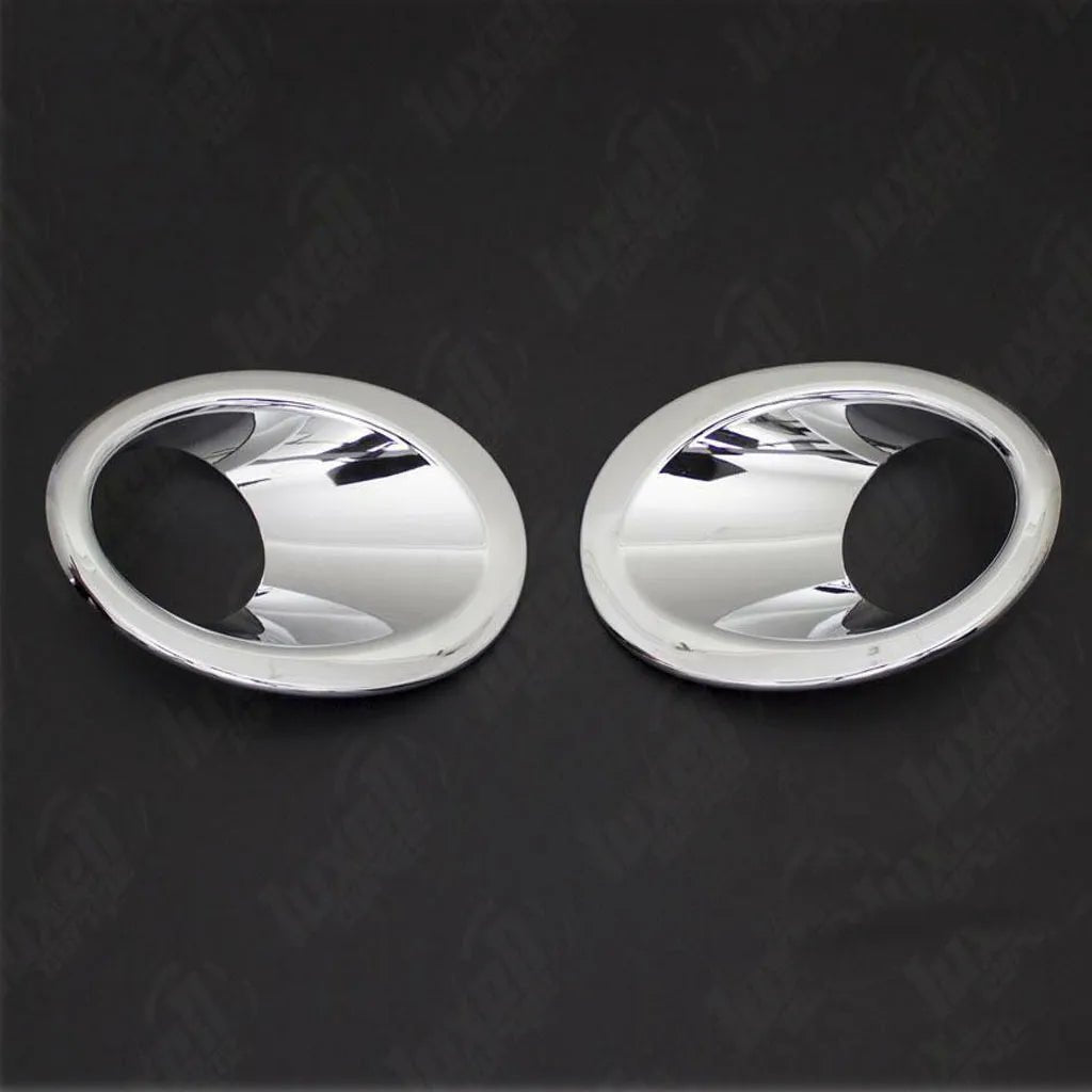 Fits Nissan Qashqai J10 2010-2014 Chrome Plated ABS Plastic Fog Light Lamp Cover Surrounds Trim 2 Pcs - Luxell Europe