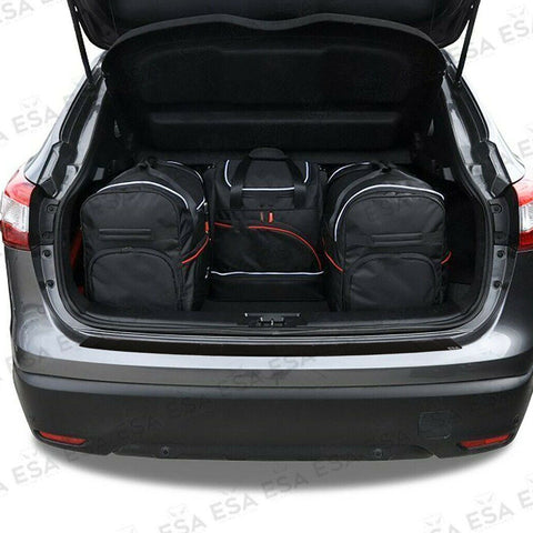 Fits Nissan Qashqai J11 2013-2016 ABS Rear Bumper Protector Scratch Guard - Luxell Europe