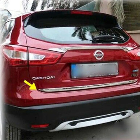 Fits Nissan Qashqai J11 2013-2020 Chrome Tailgate Boot Lid Trim Strip Streamer 1 Pcs - Luxell Europe