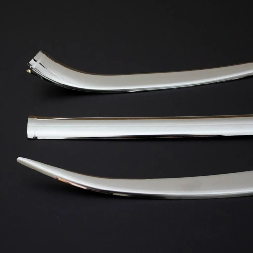 Fits Peugeot 2008 2019-2021 Chrome Front Bumper Lower Trim Strip Streamer 3 Pcs - Luxell Europe
