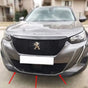 Fits Peugeot 2008 2019-2021 Chrome Front Bumper Lower Trim Strip Streamer 3 Pcs - Luxell Europe