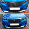 Fits Peugeot 2008 2020-2022 Chrome Front Grille Hood Trim Streamer 1 Pcs - Luxell Europe