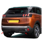 Fits Peugeot 3008 2016-2020 Chrome Exhaust Deflector Frame Trim 2 Pcs - Luxell Europe
