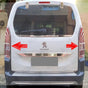 Fits Peugeot Rifter 2018-2022 Chrome Plated ABS Plastic Brake Lamp Tail Light Trim Cover 2 Pcs - Luxell Europe