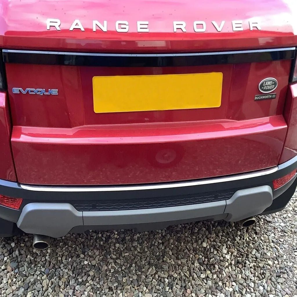 Fits Range Rover Evoque 2011-2018 Chrome Rear Bumper Protector Scratch Guard - Luxell Europe