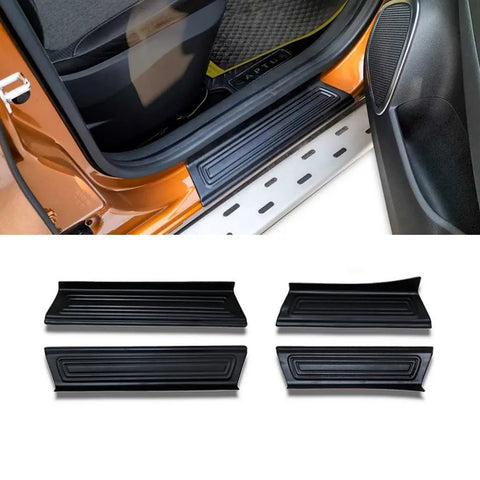 Fits Renault Captur 2013-2023 Door Entry Set Guard Sill Protector Kick Plate Cover 4 Pcs - Luxell Europe