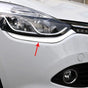 Fits Renault Clio MK4 2012-2019 Chrome Front Bumper Head Lamp Light Surround Trim 2 Pcs - Luxell Europe