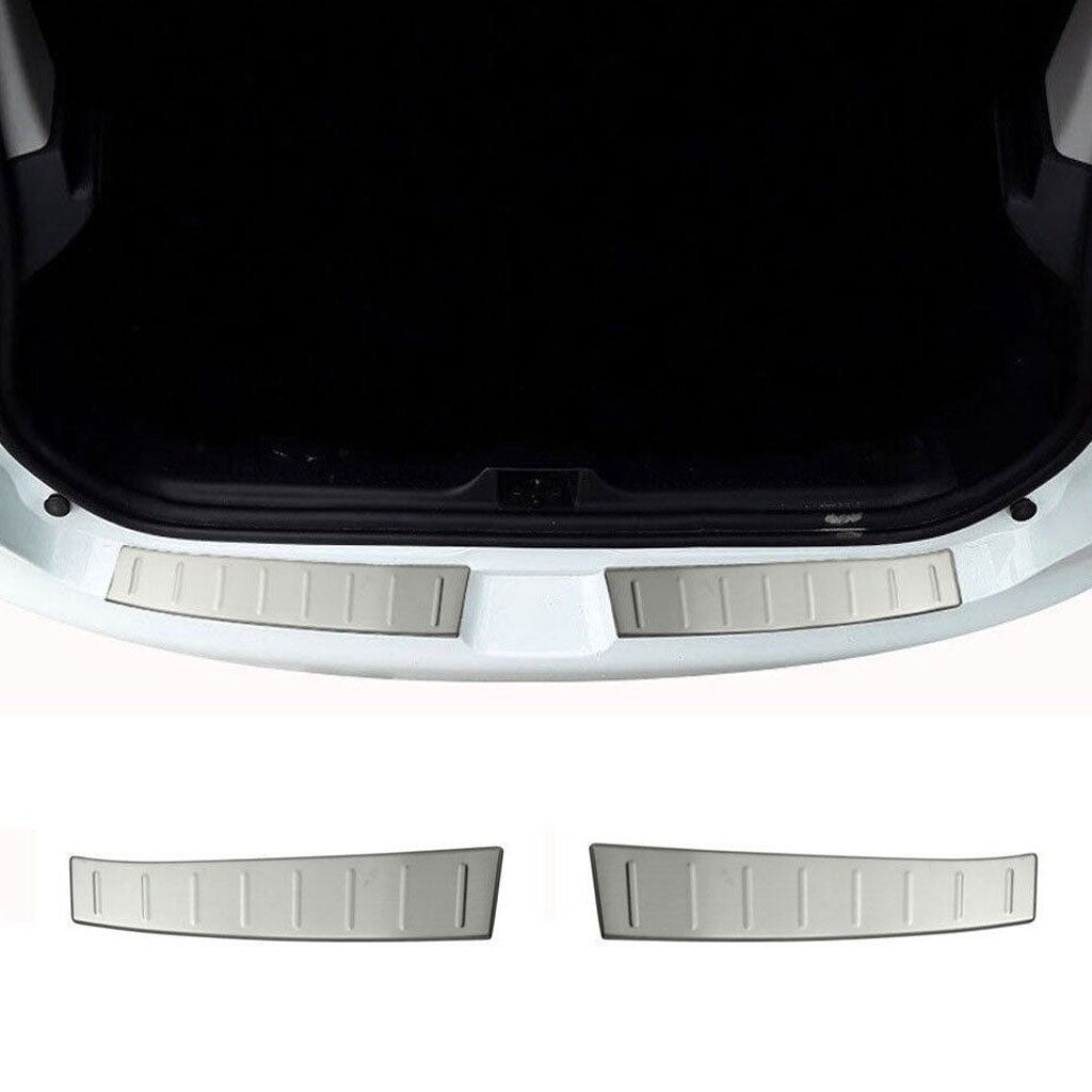 Fits Renault Clio MK4 HB 2012-2019 Chrome Rear Bumper Protector Scratch Guard - Luxell Europe