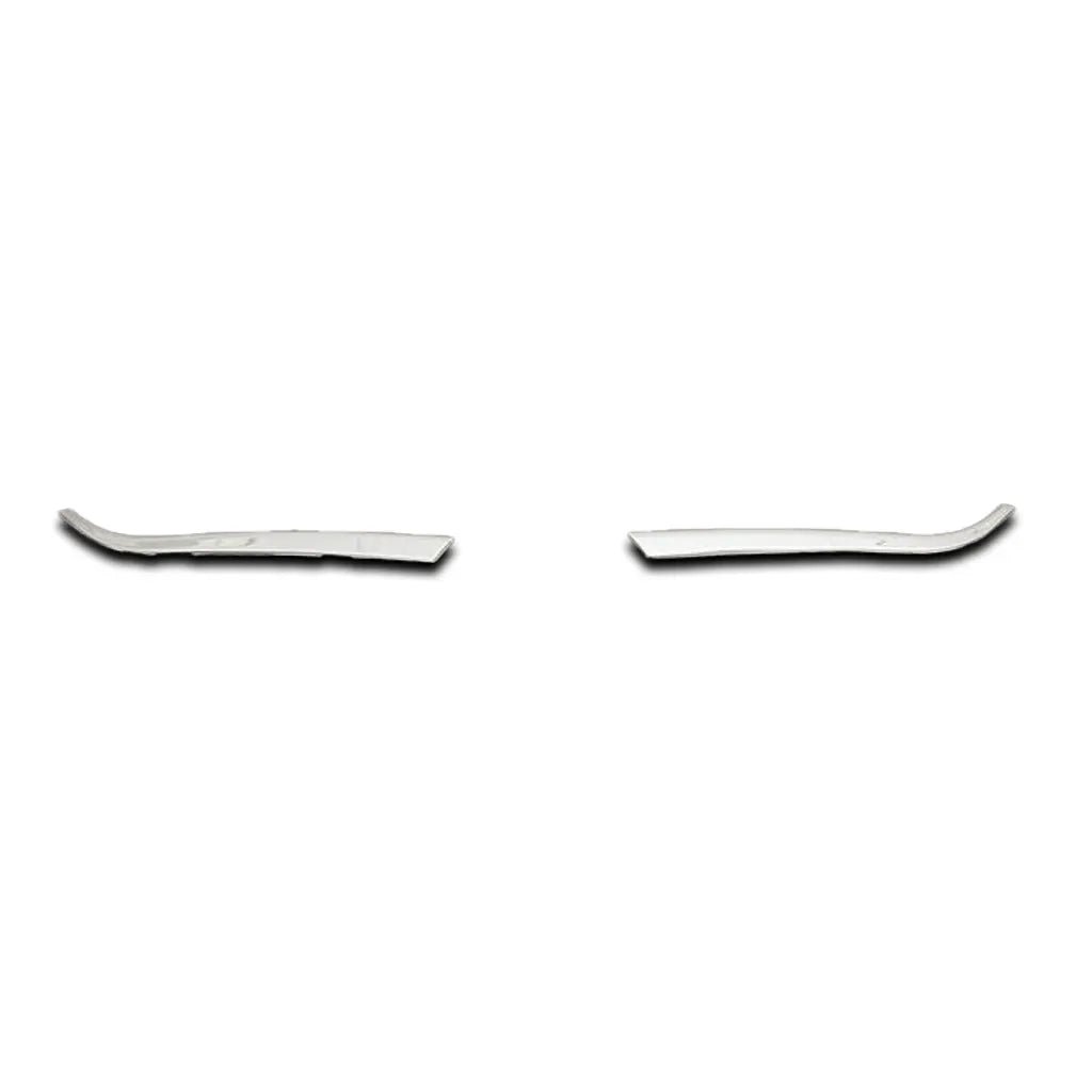 Fits Renault Clio MK5 HB 2019-2022 Chrome Exhaust Deflector Frame Trim 2 Pcs - Luxell Europe
