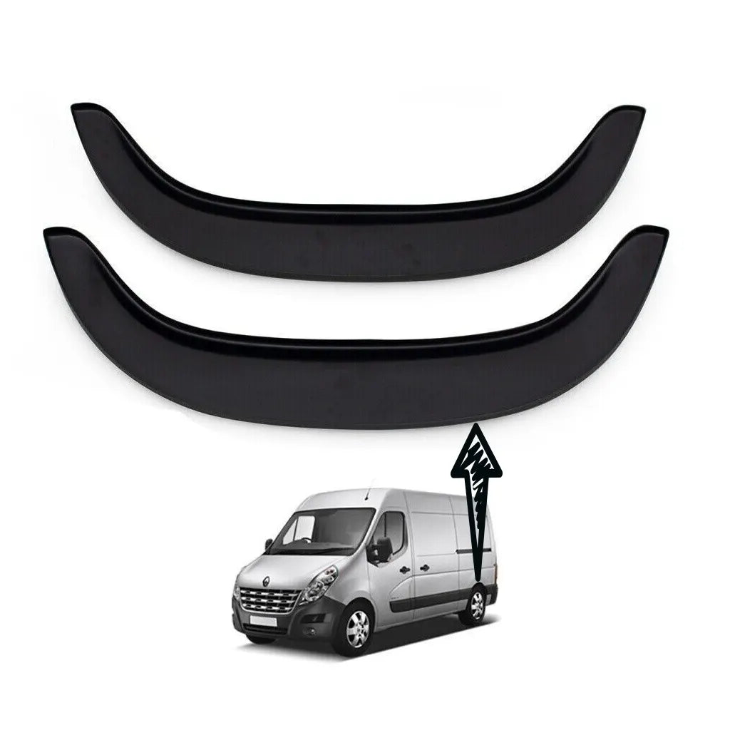 Fits Renault Master 2010-2014 Van Camper Bus REAR Wheel Arch Cover Fender Molding Flare 2 Pcs - Luxell Europe