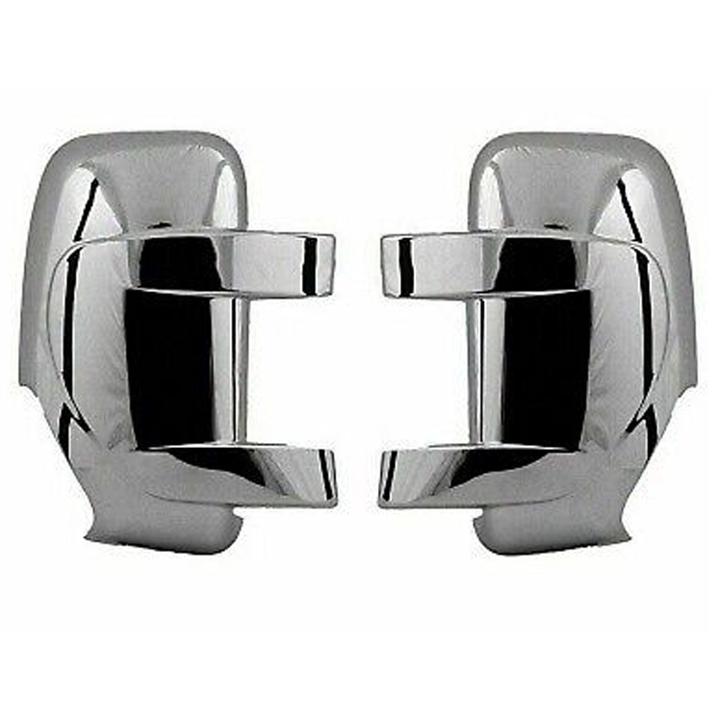 Fits Renault Master 2010-2022 Chrome Plated ABS Plastic Side View Wing Mirror Trim & Door Handle Cover SET - Luxell Europe