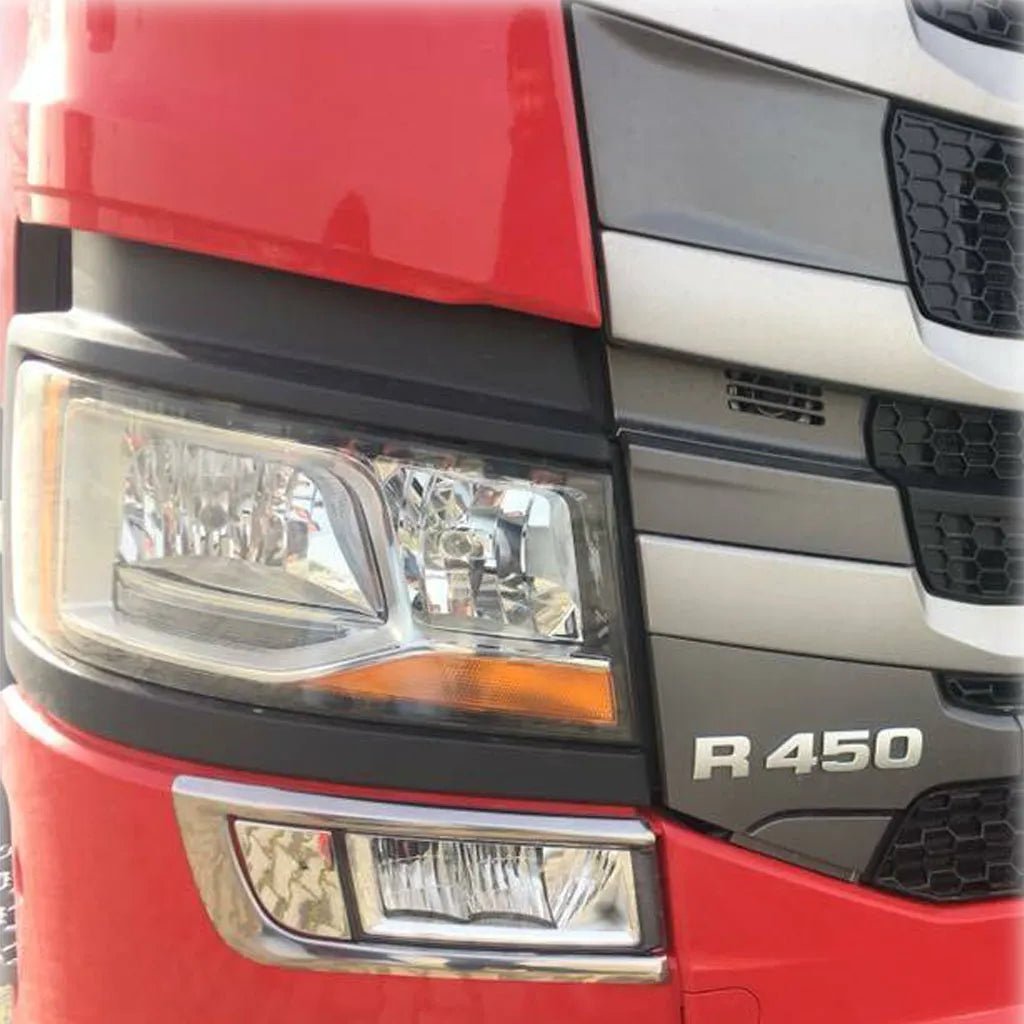 Fits Scania S & R Series 2017-2021 Chrome Fog Light Lamp Cover Surrounds Trim 2 Pcs - Luxell Europe