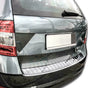 Fits Skoda Octavia Estate MK3 2017-2019 Chrome Rear Bumper Protector Scratch Guard - Luxell Europe