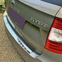 Fits Skoda Superb Estate 2008-2014 Chrome Rear Bumper Protector Scratch Guard - Luxell Europe