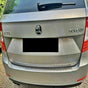 Fits Skoda Superb Estate 2008-2014 Chrome Rear Bumper Protector Scratch Guard - Luxell Europe