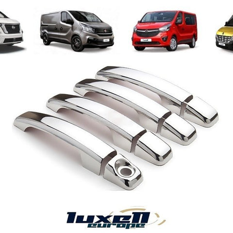 Fits Trafic Master NV300 NV400 Primastar Talento Vivaro Movano ABS PLASTIC Exterior Door Handle Cover 8 Pcs 4 DOOR 1 Keyhole - Luxell Europe