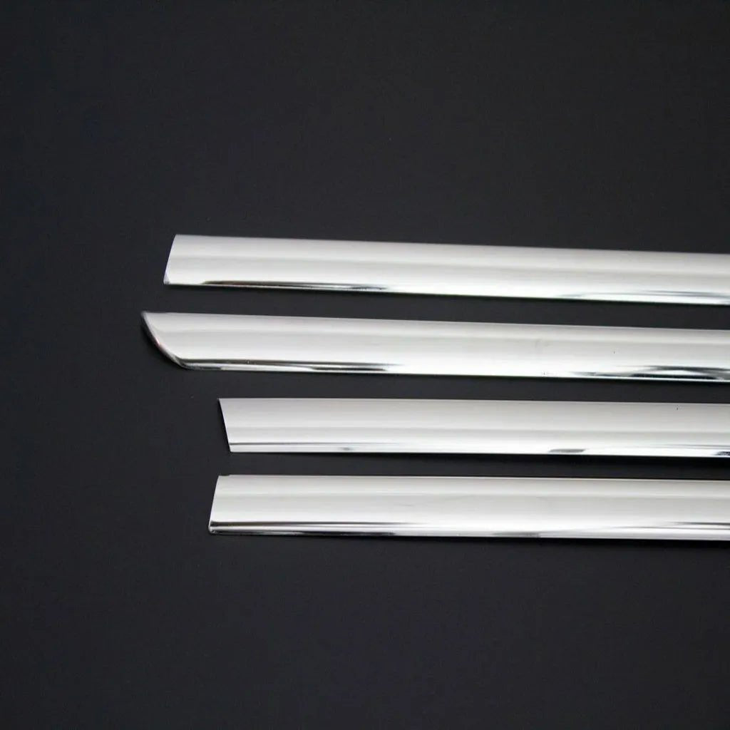 Fits Vauxhall Astra H Saloon 2004-2010 Chrome Window Frame Sill Trim Strips Streamer 4 Pcs - Luxell Europe
