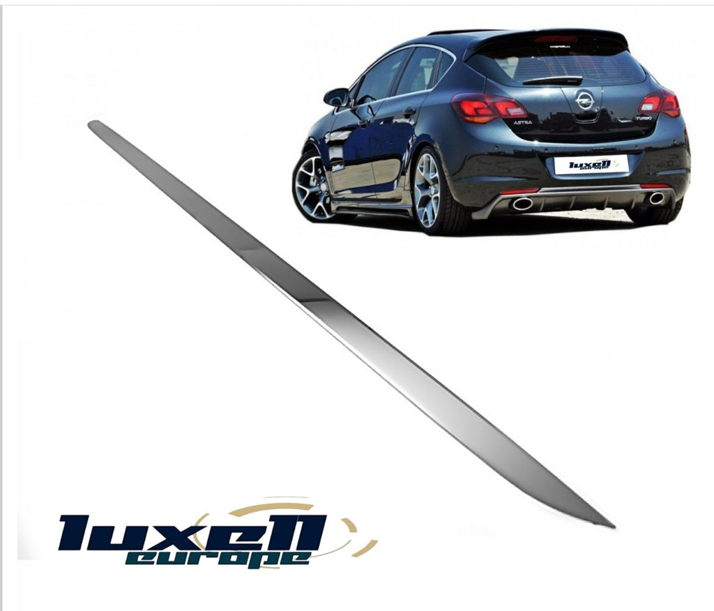 Fits Vauxhall Astra J10 2010-2014 Chrome Tailgate Boot Lid Trim Strip Streamer 1 Pcs - Luxell Europe