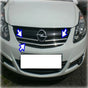 Fits Vauxhall Corsa D 2007-2015 Chrome Front Grille Trim Streamer 3 Pcs - Luxell Europe