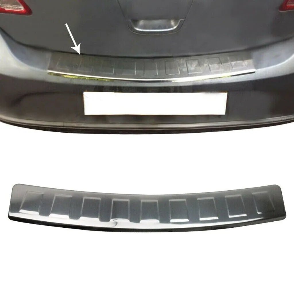 Fits Vauxhall Opel Astra J HB 2010-2014 Chrome Rear Bumper Protector Scratch Guard - Luxell Europe
