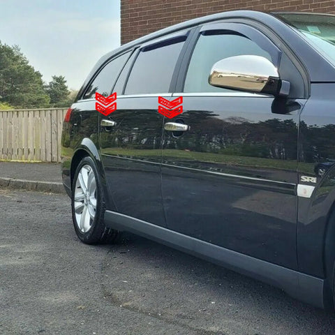 Fits Vauxhall Opel Vectra C & Signum 2002-2008 Chrome Exterior Door Handle Cover 8 Pcs 4 DOOR - Luxell Europe