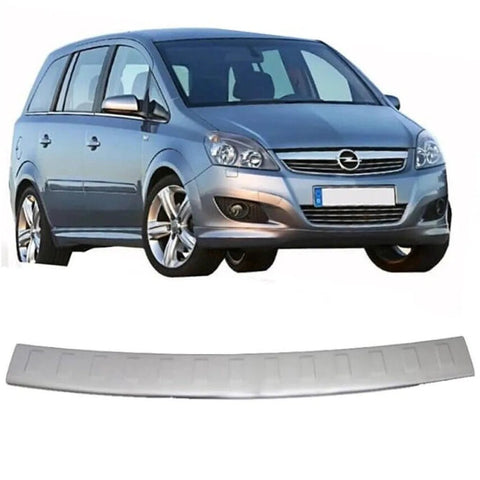 Fits Vauxhall Opel Zafira B MK2 2005-2014 Chrome Rear Bumper Protector Scratch Guard - Luxell Europe