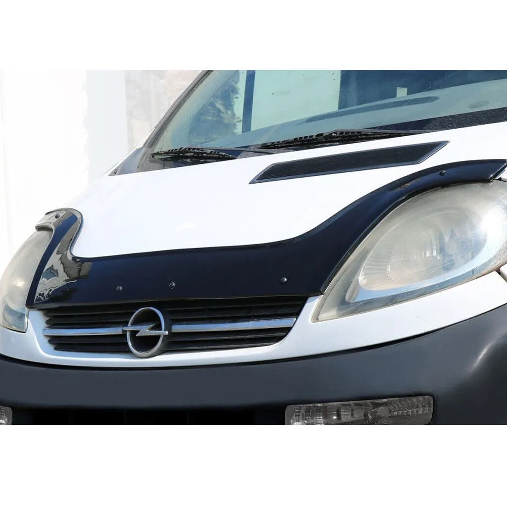 Fits Vauxhall Vivaro / Renault Trafic 2001-2014 Black Bonnet Protector Bug Deflector - Luxell Europe