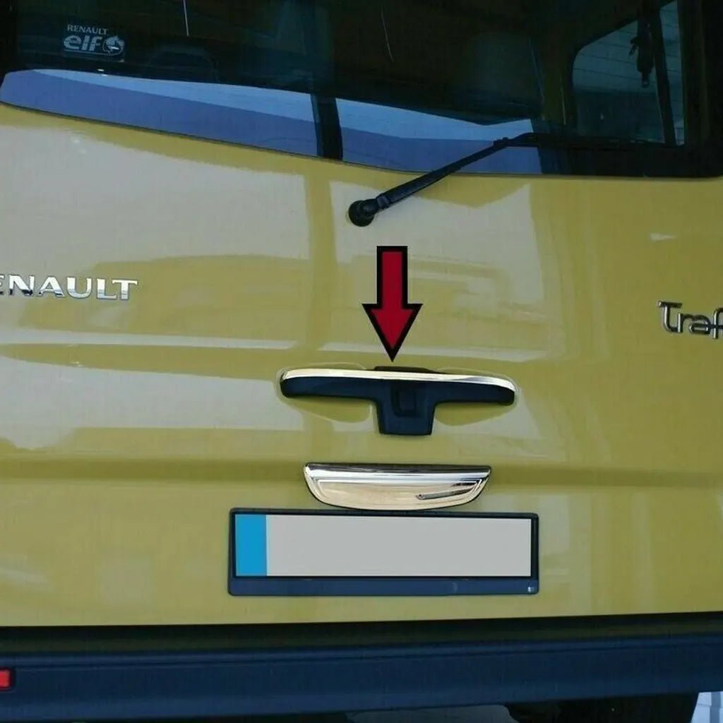 Fits Vauxhall Vivaro Renault Trafic Nissan Primastar Chrome Tailgate Boot Lid Trim Strip Streamer 1 Pcs - Luxell Europe