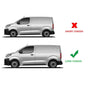 Fits VIVARO/ZAFIRA/PROACE/EXPERT/TRAVELLER/DISPATCH 2016 > DARK Chrome Rear Bumper Protector - Luxell Europe