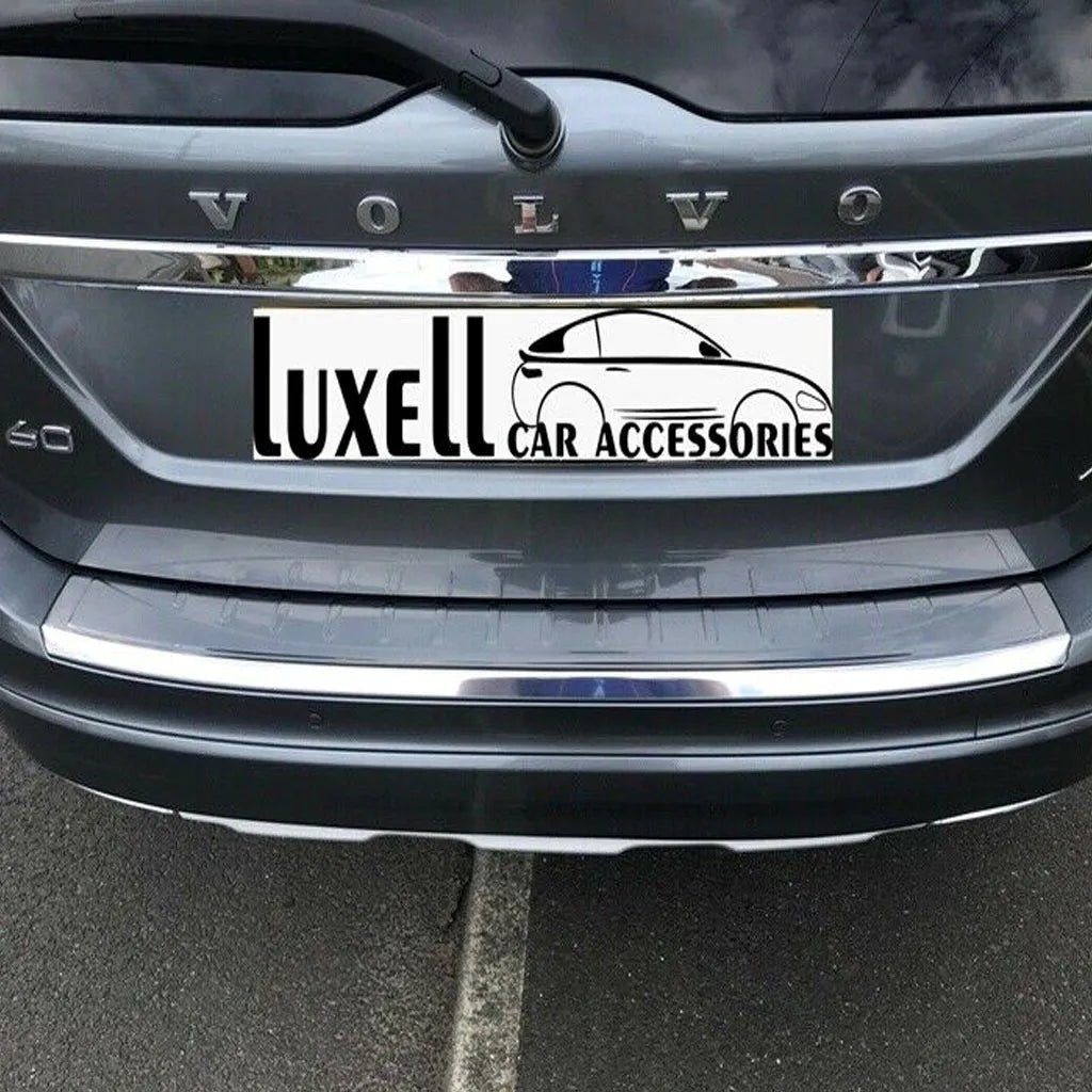 Fits Volvo XC60 Facelift 2017-2021 Chrome Rear Bumper Protector Scratch Guard - Luxell Europe