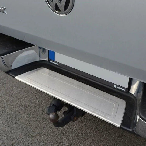 Fits VW Amarok 2010-2021 Chrome Rear Bumper Protector Scratch Guard - Luxell Europe