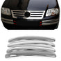 Fits VW Caddy MK3 2003-2009 Chrome Front Bumper Trim Strip Streamer 4 Pcs - Luxell Europe