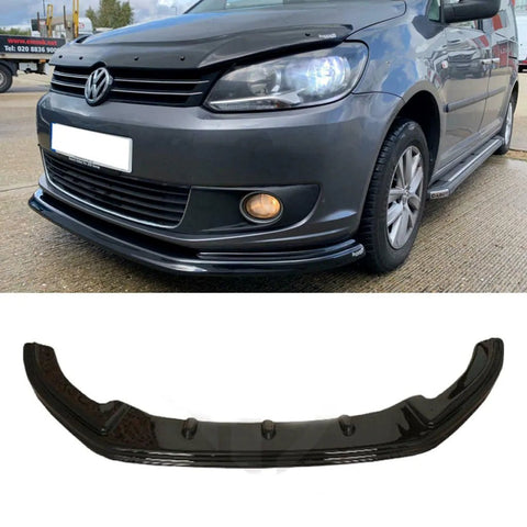 Fits VW Caddy MK3 2010-2014 Front Bumper Lower Splitter Lip Spoiler - Luxell Europe