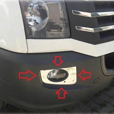 Fits VW Crafter 2006-2017 Chrome Fog Light Lamp Cover Surrounds Trim 2 Pcs - Luxell Europe